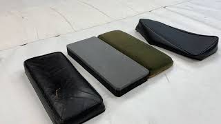 Jaguar "E" Type - Centre Console Armrest Lid - Old Foam vs New Foam