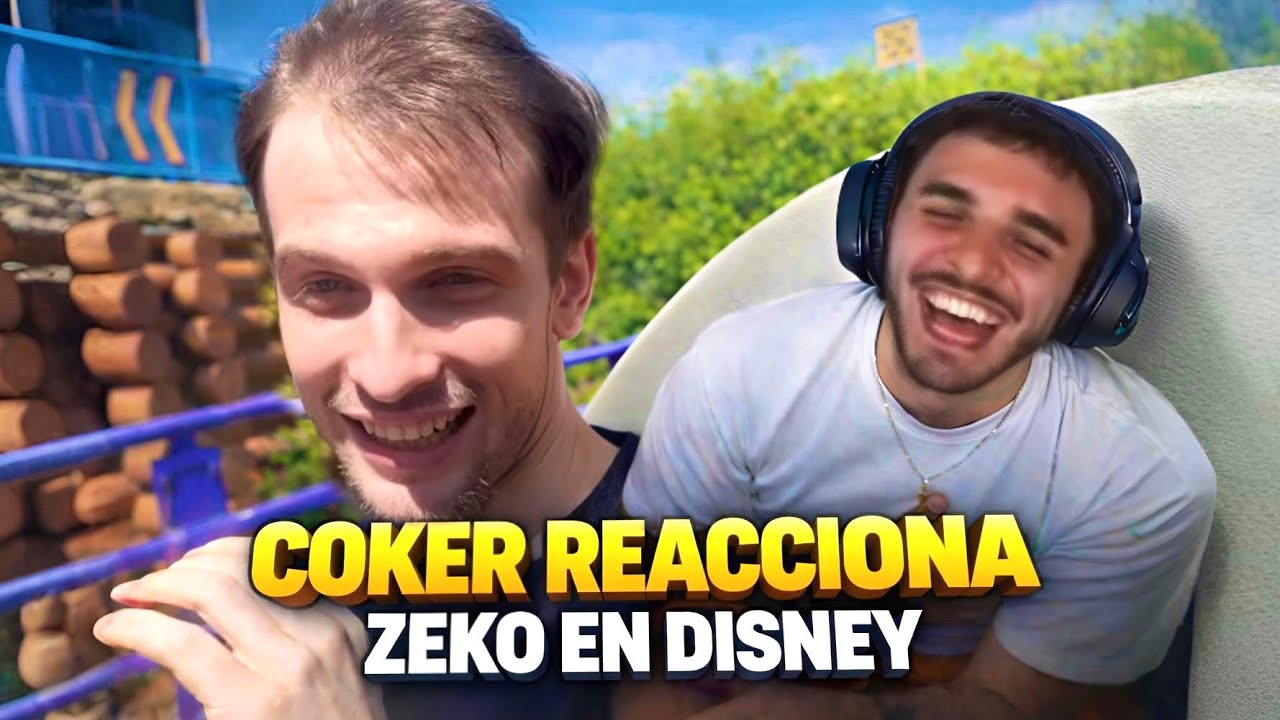 COKER REACCIONA A ZEKO EN DISNEY [ TOP GLOBALES 🌎 ]