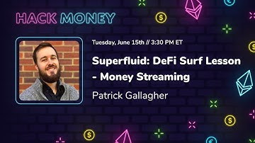 Superfluid: DeFi Surf Lesson - Money Streaming