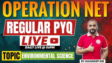 OPERATION NET | UGC NET Paper 1 Environmental Science | UGC NET Environmental Science PYQ | UGC NET