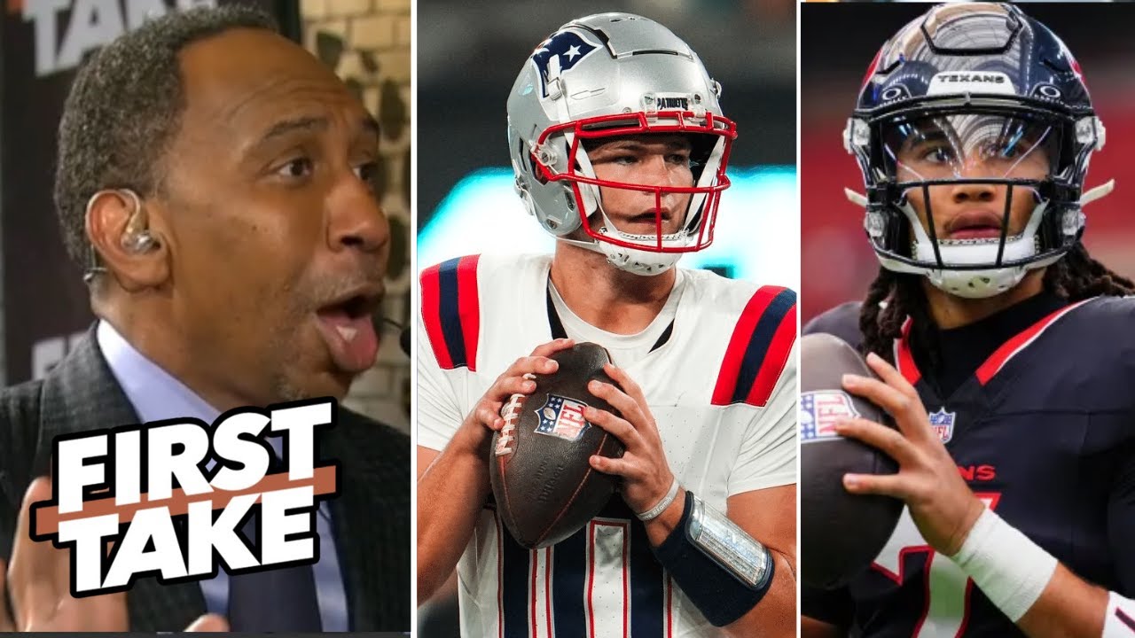 FIRST TAKE | Drake Maye will show he's better than CJ Stroud - Stephen A. on Patriots vs. Texans