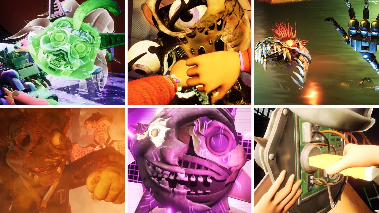 All Animatronics Destroyed And Repaired By Cassie - FNAF Security