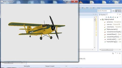 How to Rotate the Propeller of a Downloaded Free .3ds Plane Model in Java 3D_2 (with Source Code)