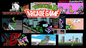 Teenage Mutant Ninja Turtles II: The Arcade Game | Las Tortugas Ninja | TMNT II | NES | 1440p