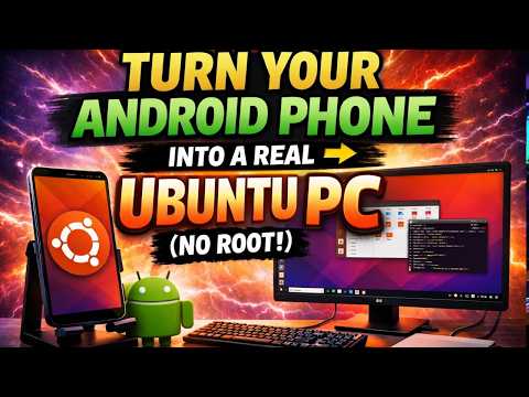 Turn Your Android Phone into a REAL Ubuntu PC (No Root!)
