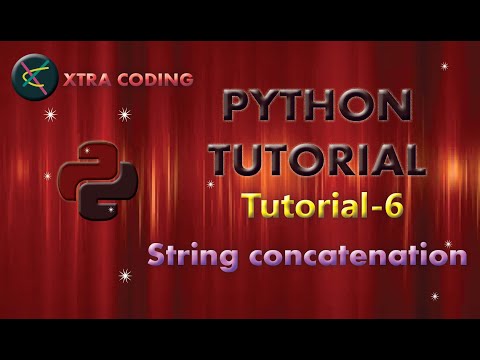 Python Tutorial #tutorial 6 ||String Concatenation in Python