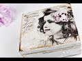 Decoupage tutorial - pudełeczko z perełkami