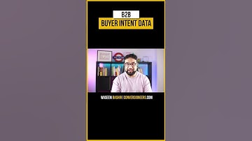 B2B Buyer Intent Data #shorts #shortsyoutube #shortsvideos