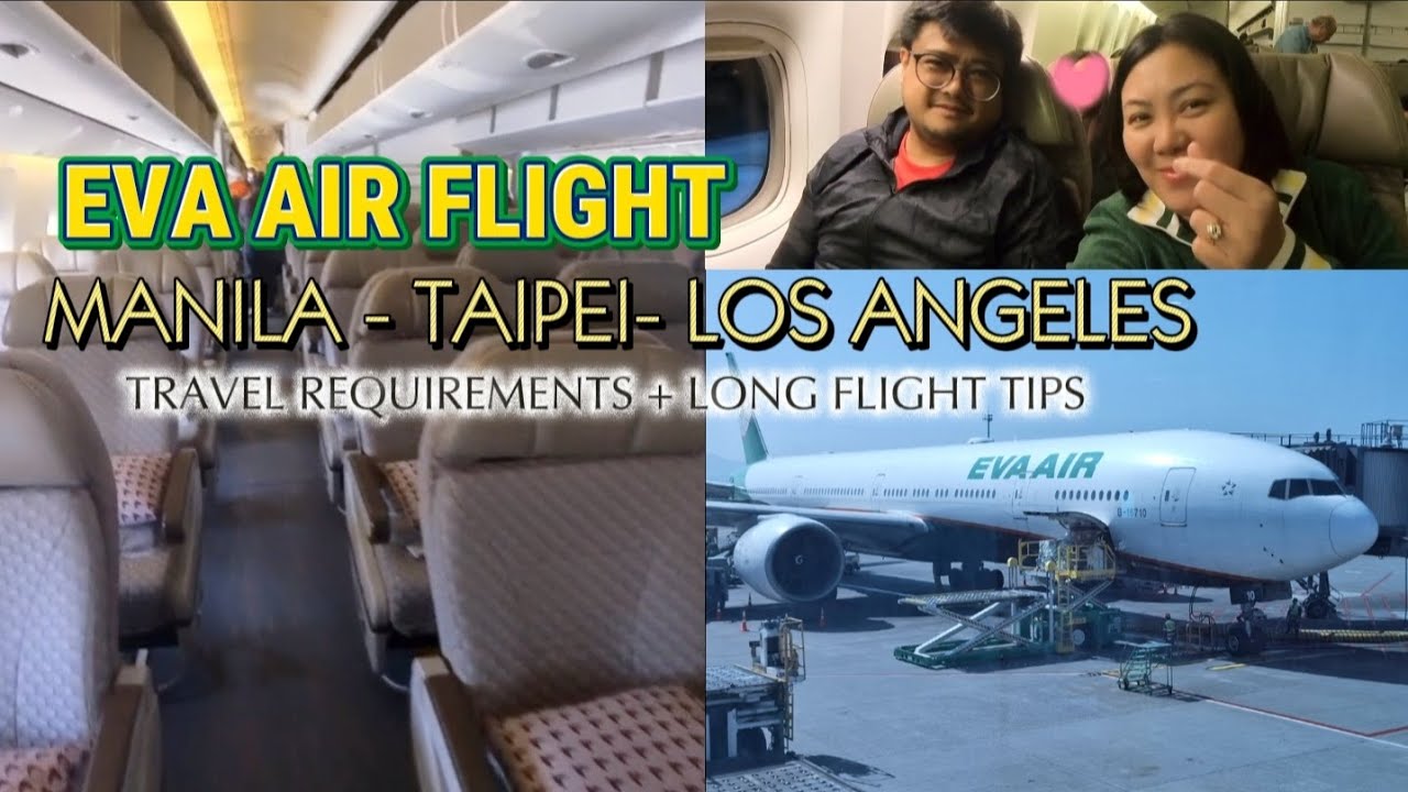 Eva Air Manila to Los Angeles Flight 🇺🇲 | Premium Economy Class