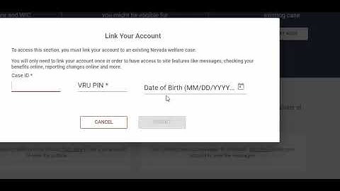 Access Nevada - How to link your current account