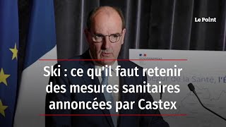 Ski : ce qu'il faut retenir des mesures sanitaires annoncées par Castex