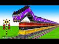 【踏切アニメ】複雑な電車 5 Trains Climbing Pynamid 2026j 🚦 Fumikiri 3D Railroad Crossing Animation #1million #4