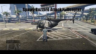 GTA V Cheat Code Spawn Buzzard Attack Helicopter