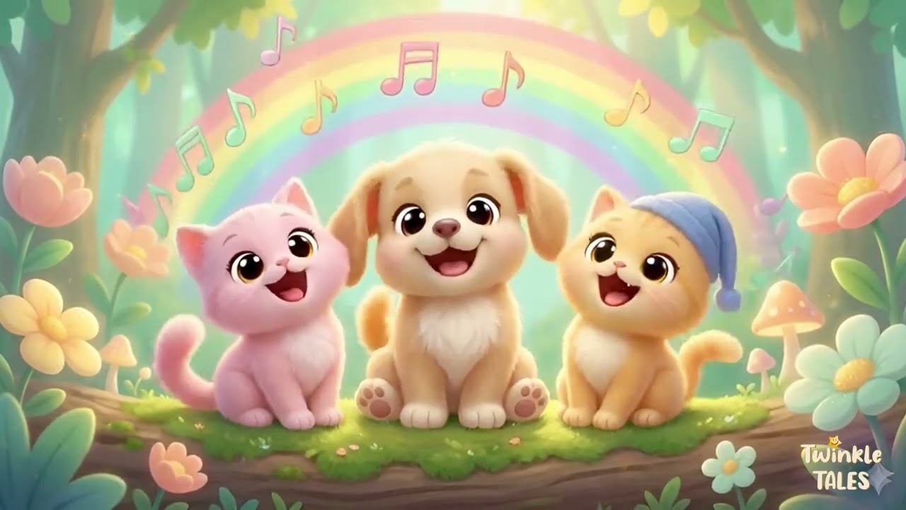 Hello Hello Bow-Bow 🐶 | A Gentle Nursery Rhyme for Kids | Sing Along Song