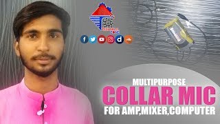 Multipurpose Collar Mic Collar Mic For Amp, Mixer And Computer Technical Zone