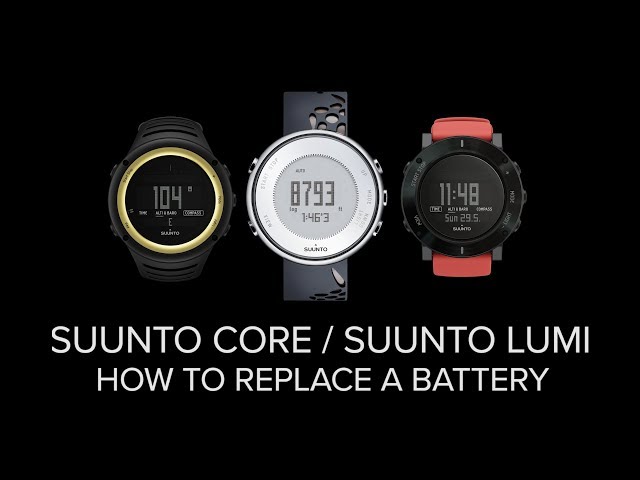 Suunto Core / Lumi - How to replace a battery - YouTube