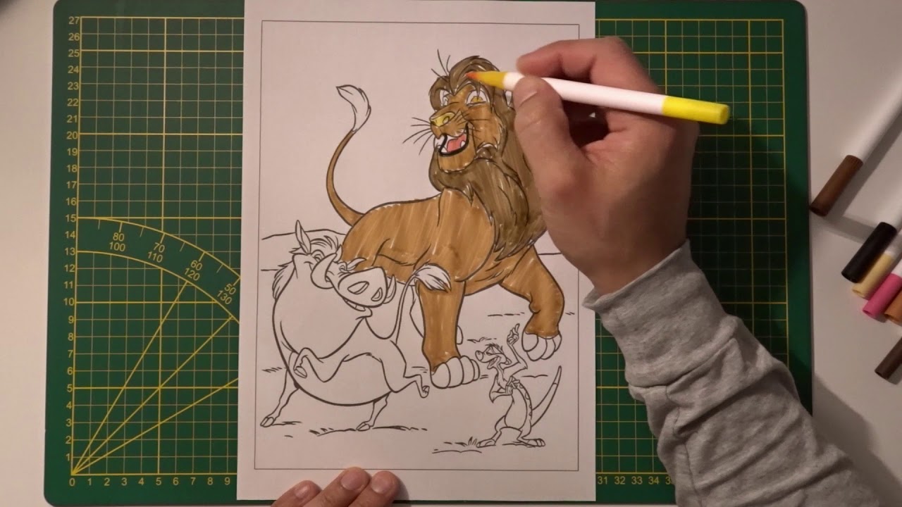 Kleurplaat the lion king