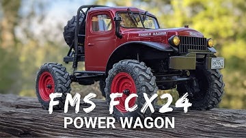 FMS FCX24 Power Wagon with 2-speed & portals! Unboxing & Review