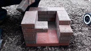 How to build a Brick Rocket Stove - wood power