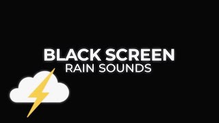 Rain and Thunder Sleepful Renewal | Black Screen Natural Ambience for Restful Nights