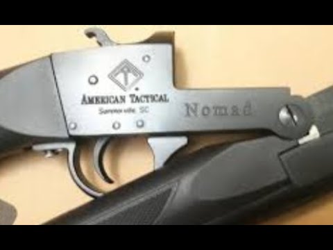 American Tactical ATI Nomad Single Shot 20 Gauge Shotgun - YouTube.
