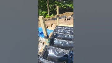 How to waterproof under deck #waterproofing #deck #underdeck #work #trex #hack #shorts