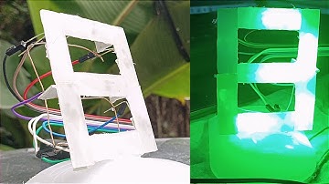 How to make seven segment display at home. #sevensegmentdisplay