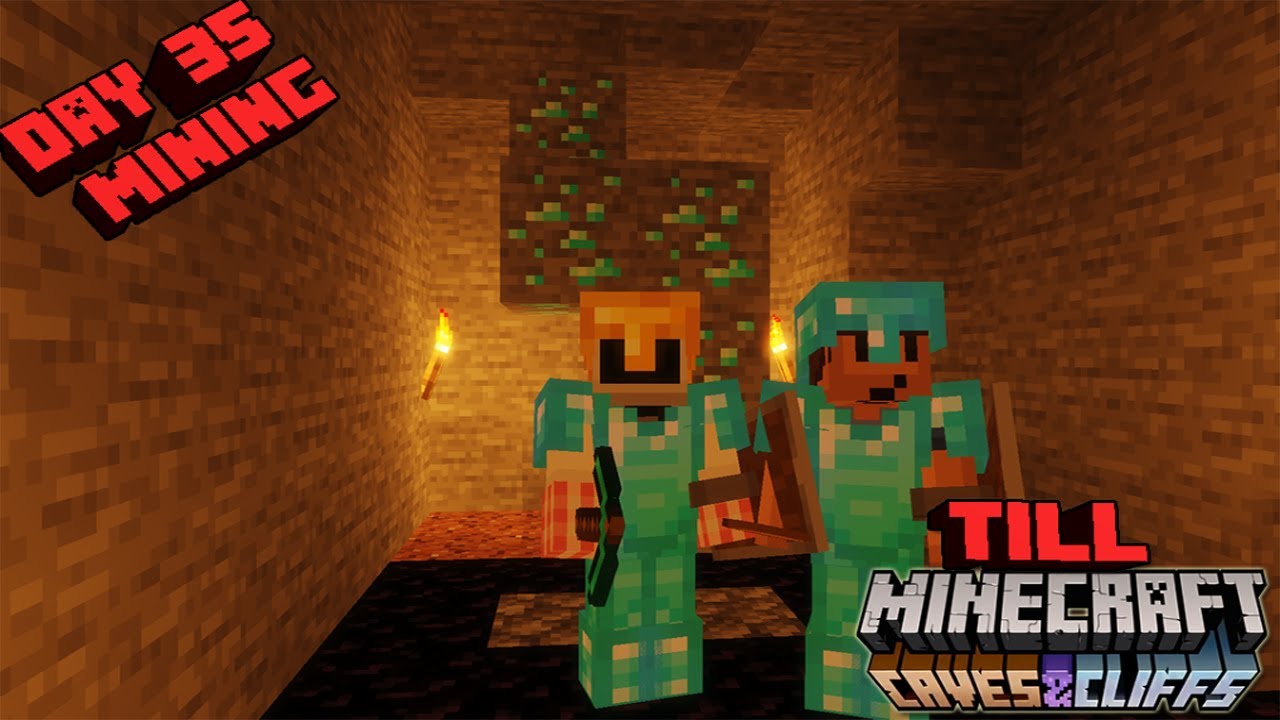 Day 35 of Strip Mining for Diamonds Till The Minecraft Caves And Cliffs