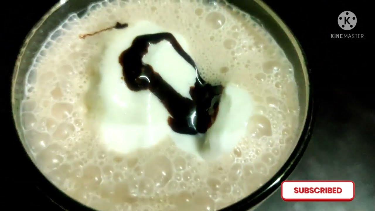 chocolate shake with icecream chocolate shake with Hershey's syrup