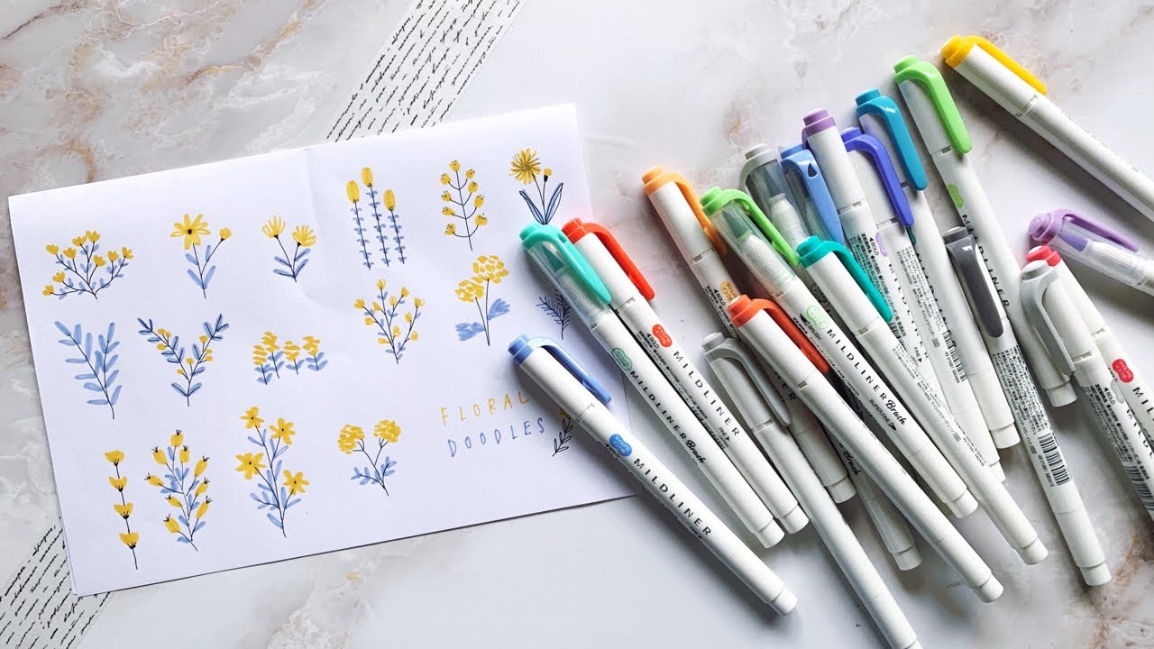 Live マイルドライナーでお花を描こう 色んな色の組み合わせ Youtube