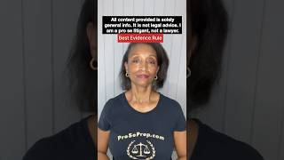 Best Evidence Rule