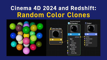 Cinema 4D 2024 and Redshift: Random Color Clones