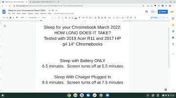 Chromebooks. Screen Timeout Sleep, No way to change it. Setting Power Idle Setting:Sleep, Display ON