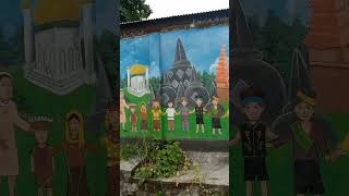 Lukisan Budaya Indonesia paintings budaya youtubeshorts lukisanmural  artist
