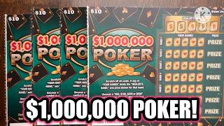 $1,000,000 POKER! CA Scratchers