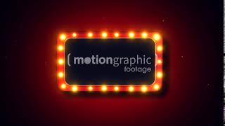 Retro Lights Frame V1 - Motion Graphic