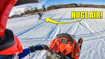 Mountain Sled Jumping - 2016 RMK 800