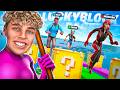 YouTuber LUCKY BLOCK RENNEN in FORTNITE! 🎲