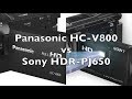 Panasonic HC-V800 vs Sony HDR-PJ650 - Color , Low light and more...