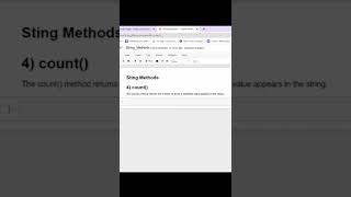 count () method | string methods in python | #python #coding #shorts #shortvideo
