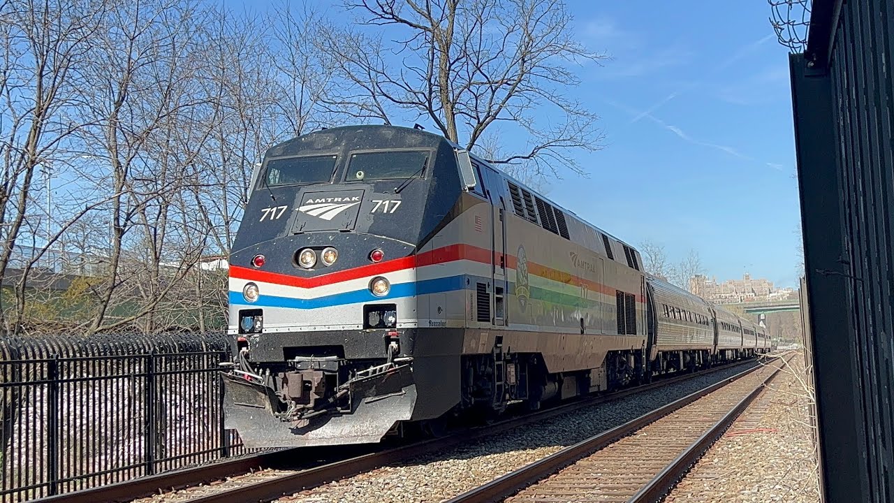 Amtrak Empire Service Train 284 To New York Penn Station Passing amtrak-empire-service-train-284-to-new-york-penn-station-passing