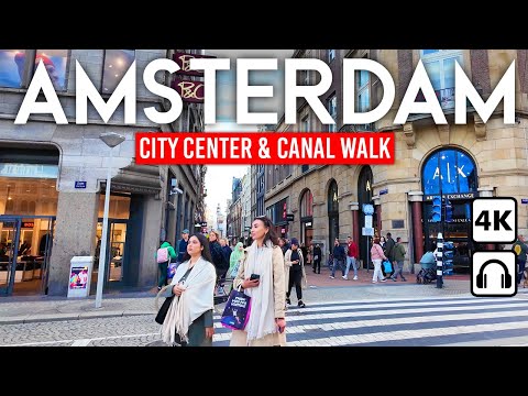 Amsterdam, Netherlands | City Walk 4K | Nov 2, 2024