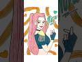#shorts #art #drawing #coloring #kpop #huntrix #golden #rumi #sketch #tutorial