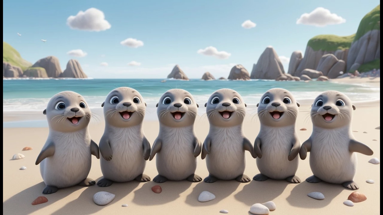 Five Little Seals Clap Clap Clap | Arctic Animal Song & Counting Rhyme
