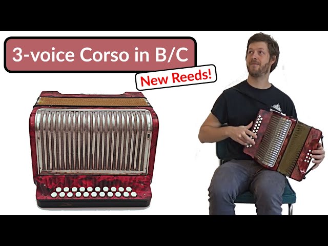 Corso 3 voice B/C with new reeds - Mick O'Connors/The Controversial - Accordion Doctor