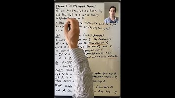 The Dimension of a Vector Space (Algebra 2: Lecture 22 Video 2)