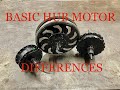 Basic hub motor differences, An introduction to E-Bikes