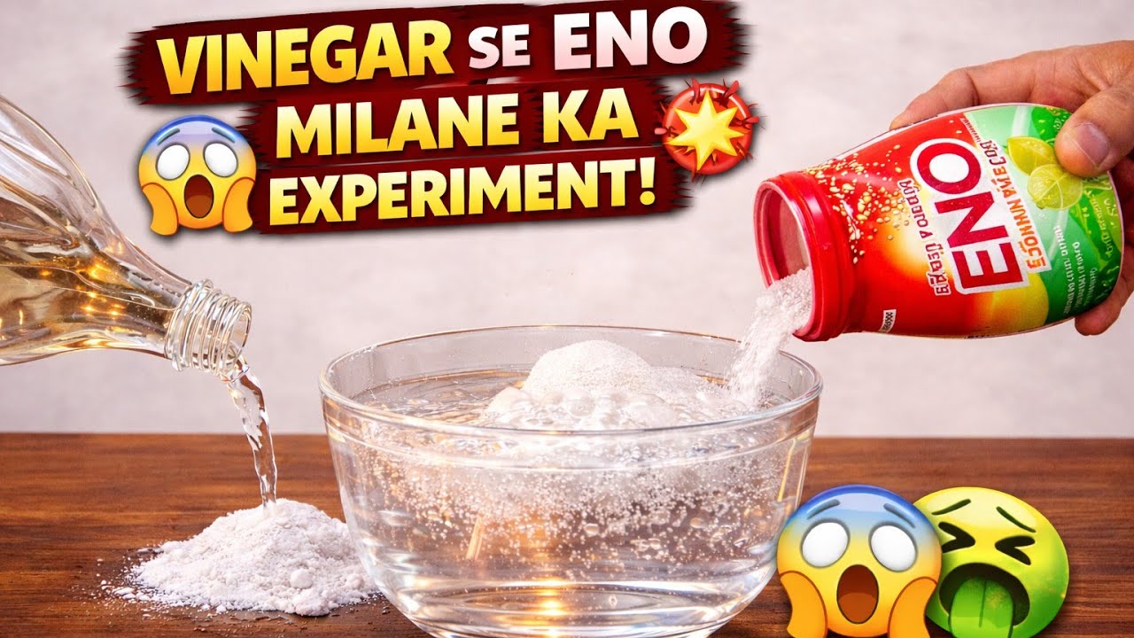 Vinegar vs Eno experiment😧 