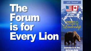 2011 USA/Canada Lions Leadership Forum - In Anchorage, Alaska!