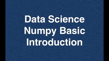 54 Data Science Numpy Basic Introduction | Online Training Download app from below link